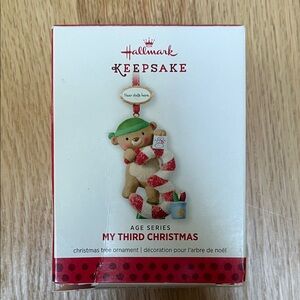 Hallmark Keepsake My Third Christmas Bear Ornament